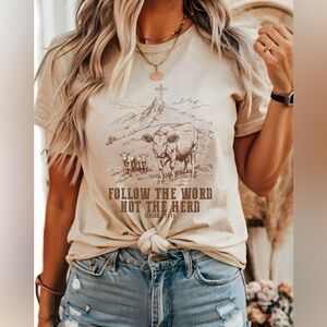 Follow the word not the herd shirt